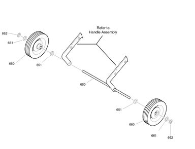 Wheels Diagram and Parts List for 6210540X37NA-5021E 2007 Briggs and Stratton Snow Blower